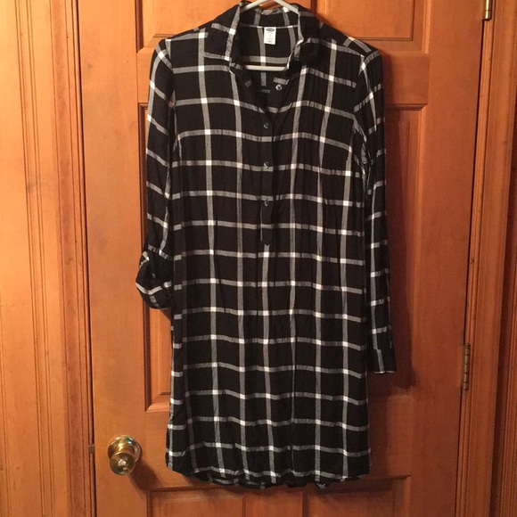 old navy flannel dress
